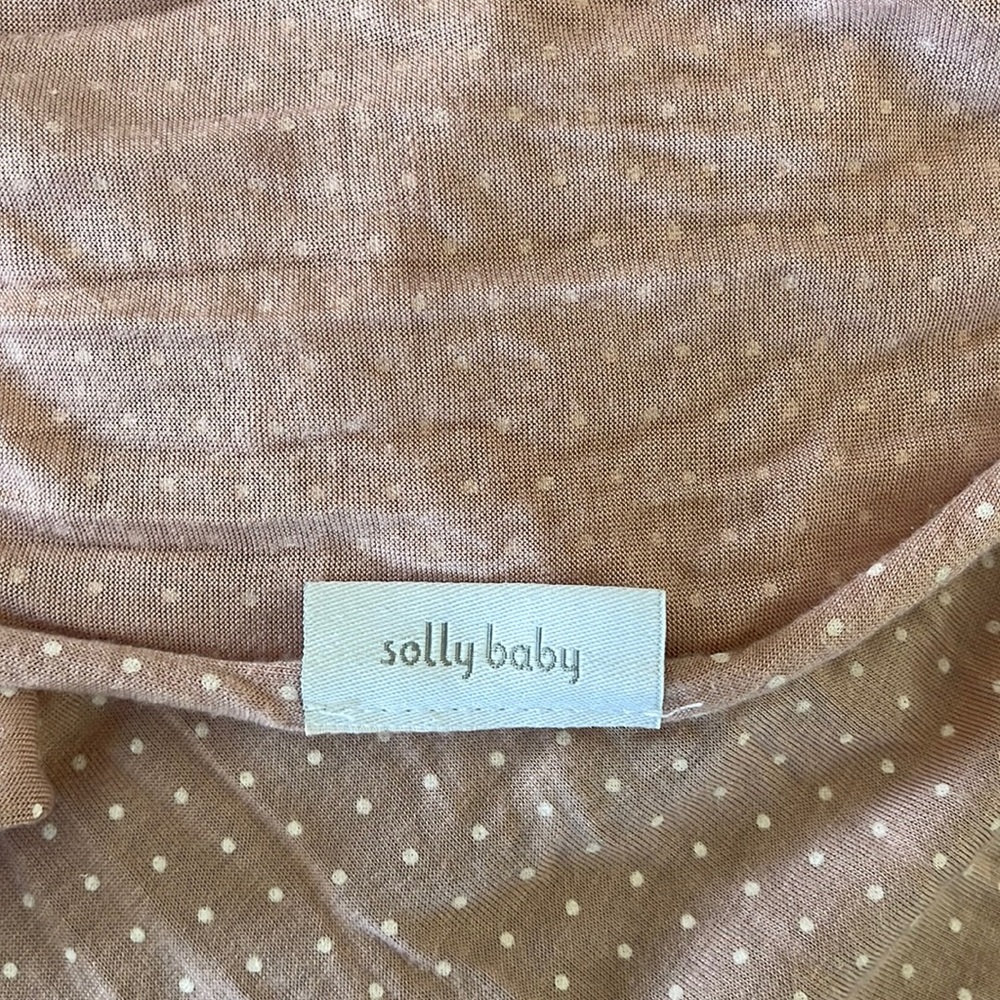 Solly Baby pink polka dot wrap
